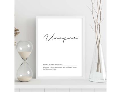 Póster NACNIC com Definição em Inglês Único. de Palavras com Definições.