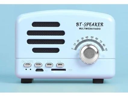 Coluna Bluetooth RCDA Retrô para Ambientes Externos