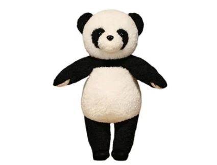 Peluche GEELY Panda Plush Toy em Pé Preto (Idade Mínima Recomendada: 1 ano)