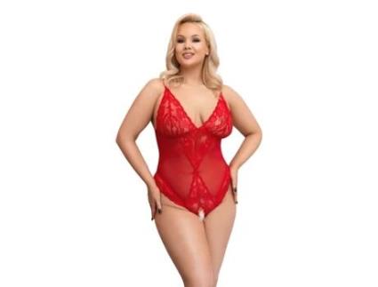 Body com Entreperna Aberta COTTELLI COLLECTION (XXL - Vermelho)