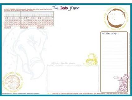 Livro the dodo jotter pad - a3 desk sized jotter-scribble-doodle-to-do-list-tear-off-notepad de rebecca jay (inglês)