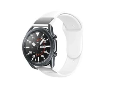 Bracelete Pulseira Silicone Suave para Gramin Fenix 6 Solar Branco
