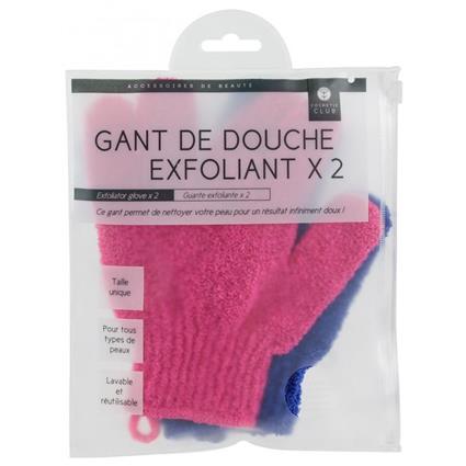 Conjunto de 2 luvas esfoliantes