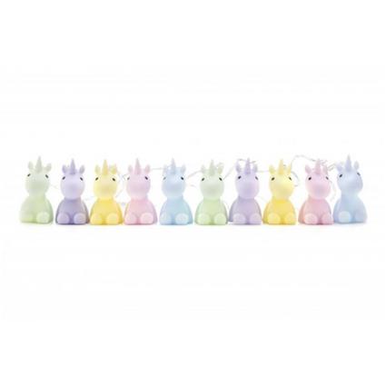 Unicórnios Pastel Night Light Garland