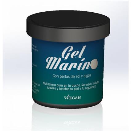 Gel marinho com pérolas de sal e algas 400 ml