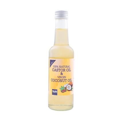 óleo combinado de óleo de Castor 100% natural e óleo de Coco Virgen 250 ml