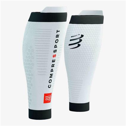 Compressport R2 3.0 - Branco - Perneira Running Unissexo tamanho M