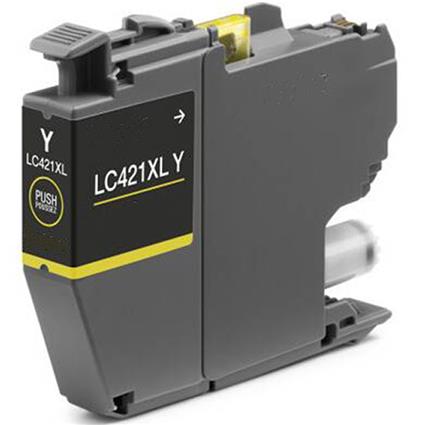 TINTEIRO BROTHER COMPATÍVEL LC421 XL AMARELO