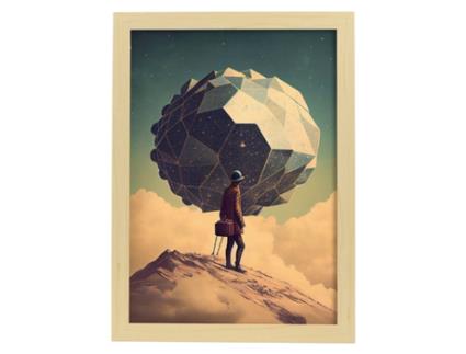 Anjo Do Pôster NACNIC No Surrealismo Cinematográfico Ilustrações E Gravuras De Desenhos Animados Abstratos E Artísticos Para A4 Wood Marcos