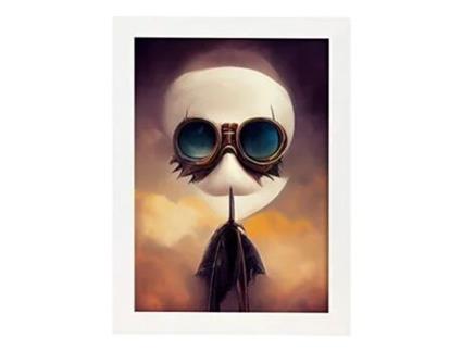 NACNIC Pilot Felher Determinada No Estilo De T Burton Ilustrações De Profissões E Negociações Inspiradas Na Arte Gótica E Escura A3 Marco Blanco