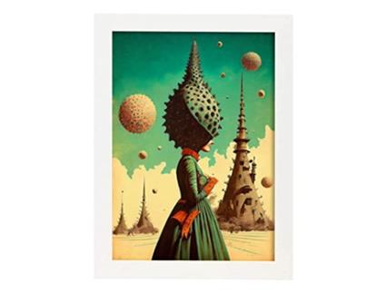 NACNIC Puntiagudo Chapéu No Surrealismo Cinematográfico Ilustrações E Gravuras De Desenhos Animados Abstratos E Artísticos Para A3 Quadros Brancos