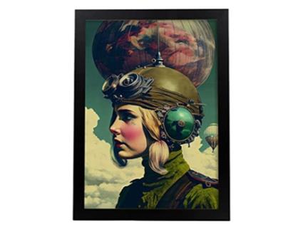 Capacete De Pôsteres De NACNIC E Óculos No Surrealismo Cinematográfico Ilustrações E Gravuras Danimados Abstratos E Artísticos Para A3 Black Frames