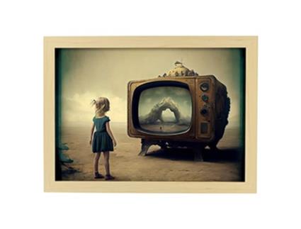 Cartaz NACNIC Preso No Surrealismo Cinematográfico Ilustrações E Gravuras De Desenhos Animados Abstratos E Artísticos Para A3 Wood Marcos