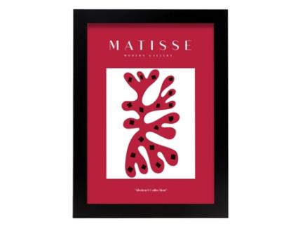 NACNIC Coleção Poster Matisse Fauvismo 35 Ilustrações Em Exposição De Arte Em Cor Full Para Decoração Interior A4 Com Estrutura De Cor De Madeira