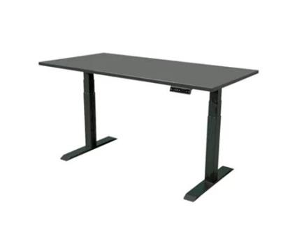 Secretária Ajustável Dual Motor IVOL (160x80 cm - Preto)