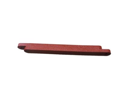 Borracha - Peça final - 110 x 10 x 10 cm - Vermelho