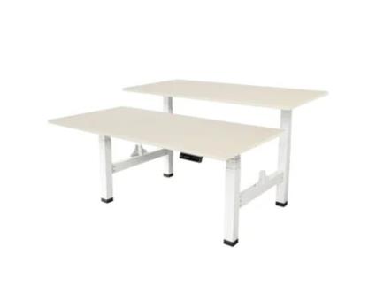 Mesa Dupla Ajustável SEDERO (160x80 cm - Branco)