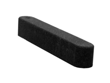 Borda de areia de borracha / calçada - 100 x 15 x 15 cm - Preto