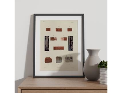 Poster NACNIC De Folículos Capilares Ilustrações Decorativas De Anatomia E Medicina Em Estilo Vintage Tamanho A3 Com Armação Branca