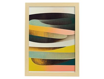 Placa De NACNIC Em Estilo Abstrato Astral Ilustrações Artísticas Impressionantes E Modernas Em Cores Para A3 Madeira De Madeira