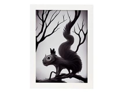 NACNIC Racional Luid Estilo T Burton Estilo Ilustrações E Pôsteres De Animais Inspirados Na Arte Gótica E Sombria De Burton A3 Marco Blanco