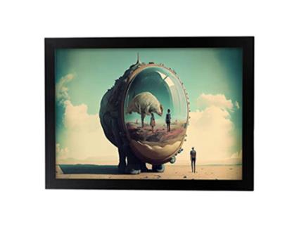 Lente Gigante De NACNIC No Surrealismo Cinematográfico Ilustrações E Gravuras De Desenhos Animados Abstratos E Artísticos Para A3 Black Frames