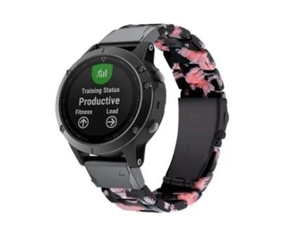 Bracelete Resina Luxury Rodonita Garmin Forerunner 935