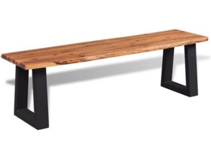 Banco  madeira acácia maciça 145 cm