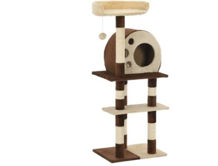 Arranhador  Árvore Bege e Castanho (127 cm)