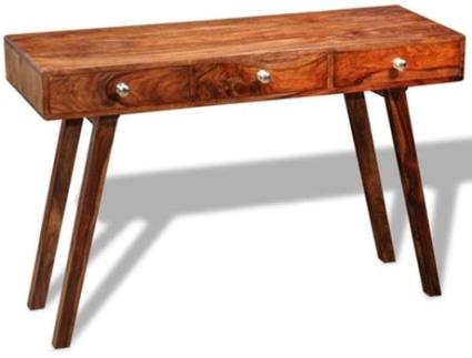 Mesa Consola  3 Gavetas Madeira (76cm)