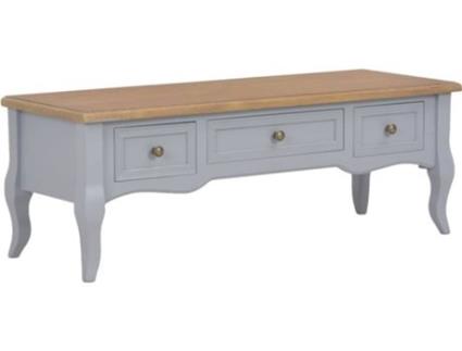 Móvel de TV  (100x35x35cm - Madeira - Cinzento)