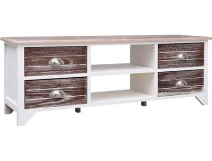 Móvel de TV  (115x30x40cm - Madeira - Castanho)