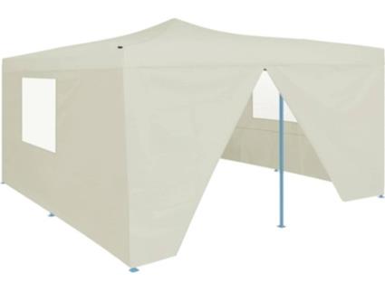 Pérgola  4 Paredes Creme (5 x 5 m)