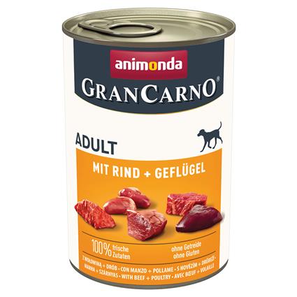 Animonda GranCarno Original 12 x 400 g - Pack económico  - Vaca e aves