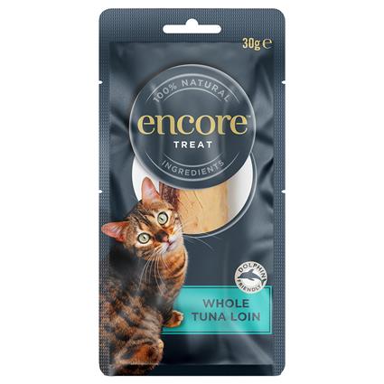 Encore Cat lombo inteiro de atum para gatos - 3 x 30 g