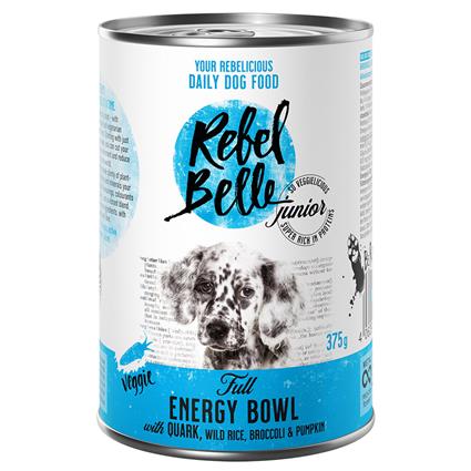 Rebel Belle Junior Full Energy Bowl comida vegetariana para cães  - 6 x 375 g