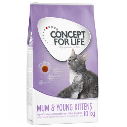 Concept for Life Mum & Young Kittens - 10 kg - Receita melhorada