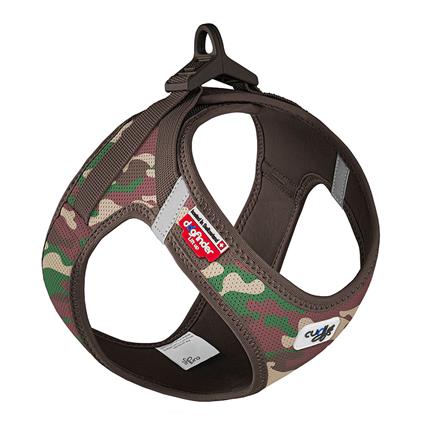 Peitoral Curli Vest Clasp Air-Mesh camuflado para cães - Tam. M: 43,4 - 49 cm de peito