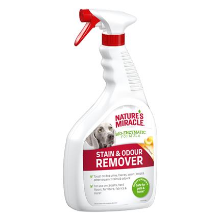 Nature's Miracle Spray removedor de manchas e odores para cães - Pack económico: 2 x 946 ml