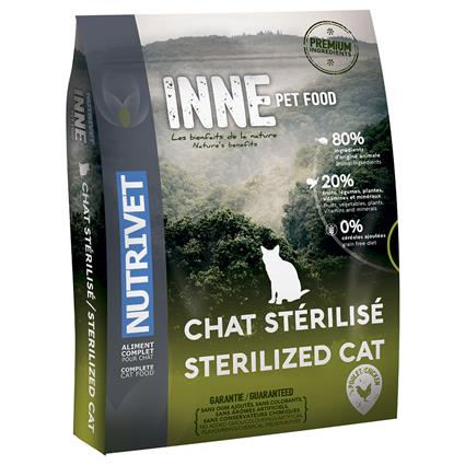 Nutrivet Inne Sterilized com frango - 1,5 kg