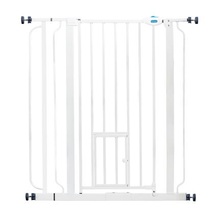 Barreira Carlson Pet Gate extra-alta com gateira - A 91,44 cm x L 73,66 cm - 92,71 cm