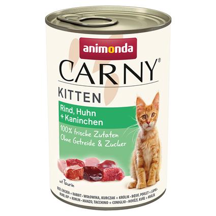 Animonda Carny Kitten 12 x 400 g  - Vaca, frango e coelho