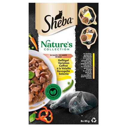 Sheba Nature's Collection 32 x 85 g em molho para gatos - Variedade de aves