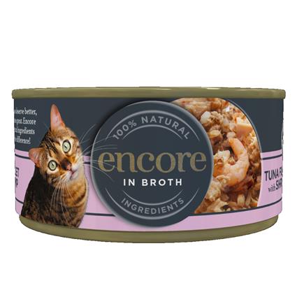 Encore em latas 48 x 70 g comida húmia para gatos - Pack económico - Atum com camarão