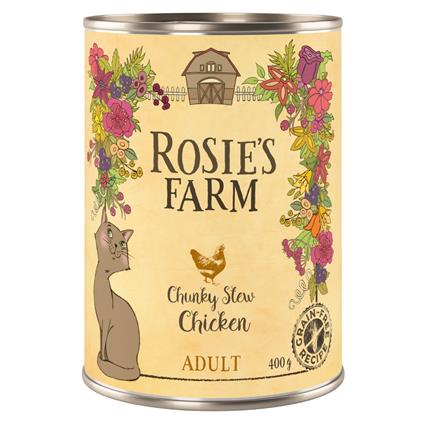 Rosie's Farm Adult 12 x 400 g para gatos - Pack económico - Frango