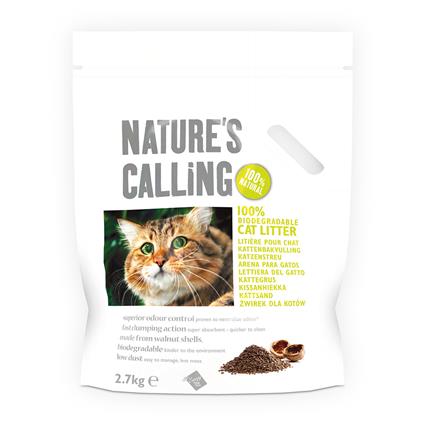 Nature's Calling areia biodagradável vegetal: 15 % de desconto! - 2,7 kg