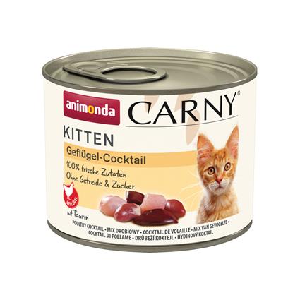 Animonda Carny Kitten 12 x 200 g - Pack económico - Cocktail de aves