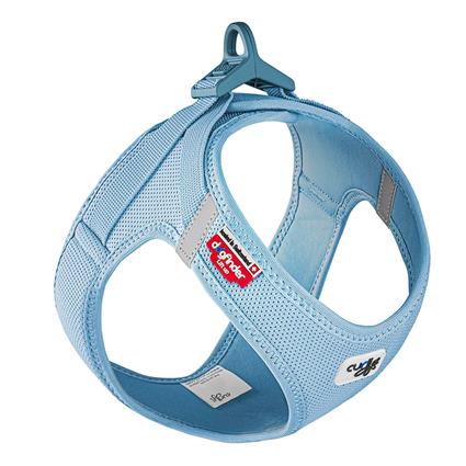 Peitoral Curli Vest Clasp Air-Mesh azul celeste para cães - Tam. XS: 33,9 - 38,2 cm de peito
