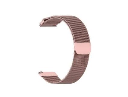 Bracelete Milanese com Fecho Magnético para Honor Magic Watch 2 42Mm Rosa Claro