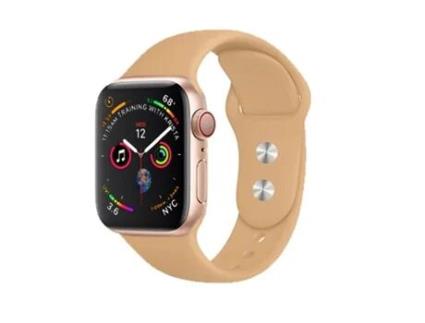 Bracelete Silicone para Apple Watch Series 8 41Mm Cor de Pele